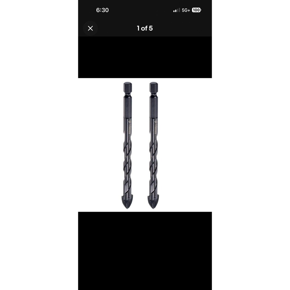Drill Concrete Drill Bit HSS Tip 10mm Drilling Diameter 2pcs